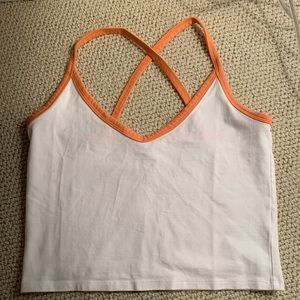 Forever 21 Cropped colorblock tank